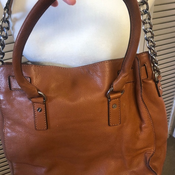 Michael Kors tan leather dual strap bag. - Picture 7 of 12